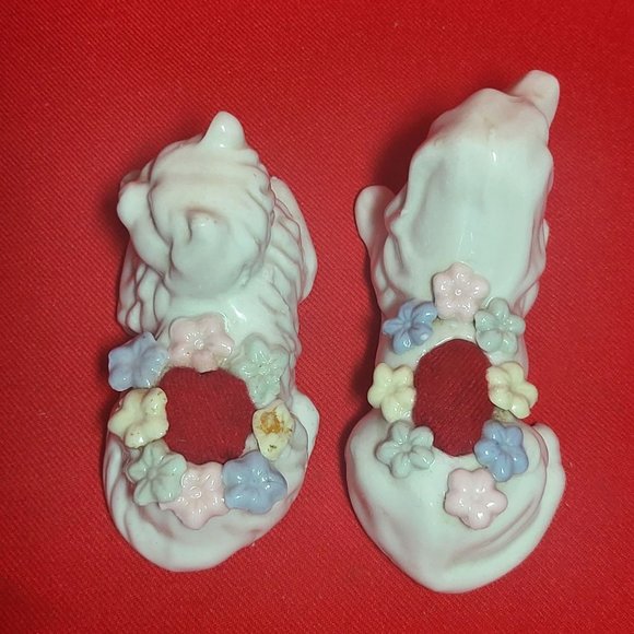 Vintage Pin Cushion Sitting Cat and Dog Set of 2 - Picture 4 of 13